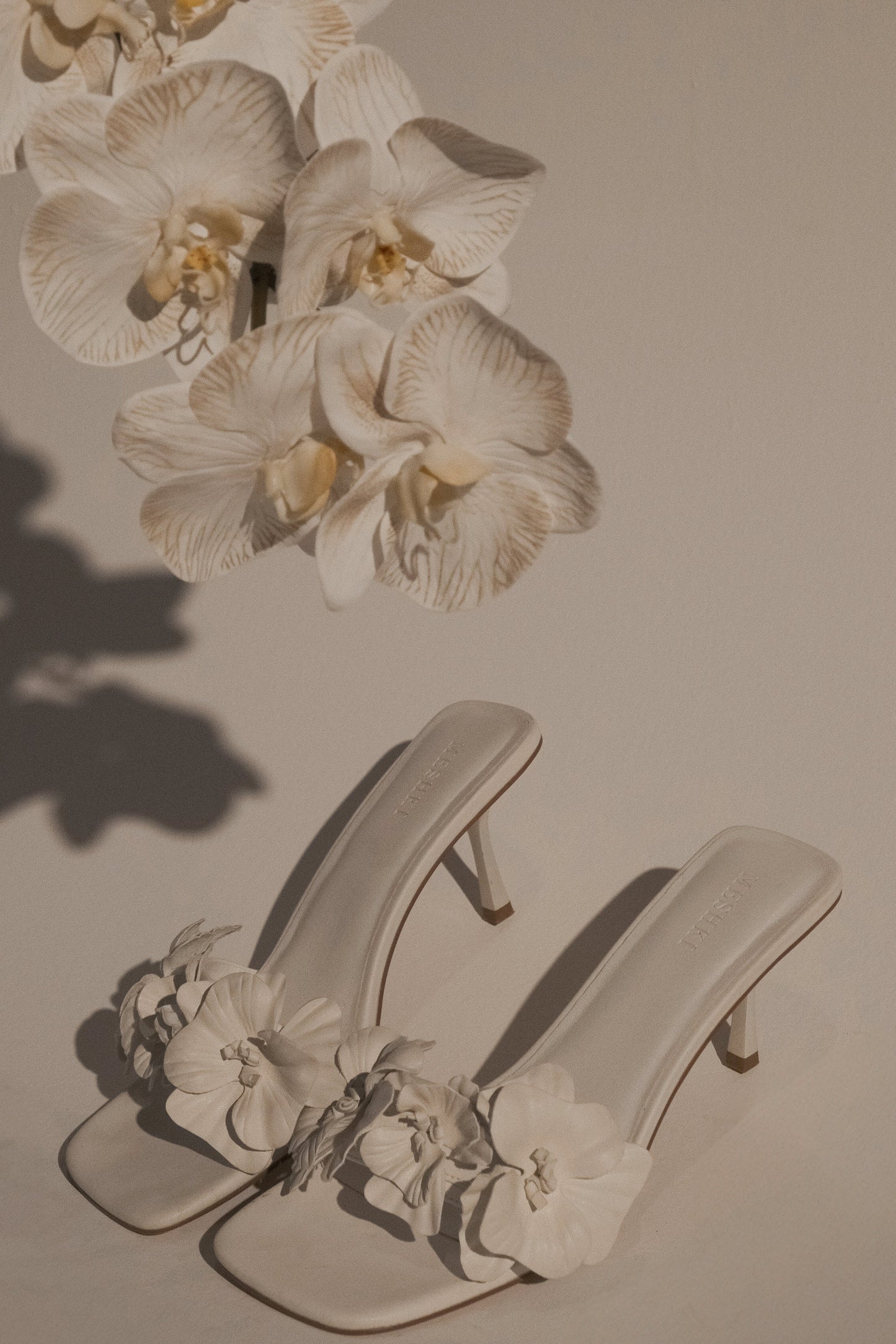 Melissa Floral Heels - Ivory