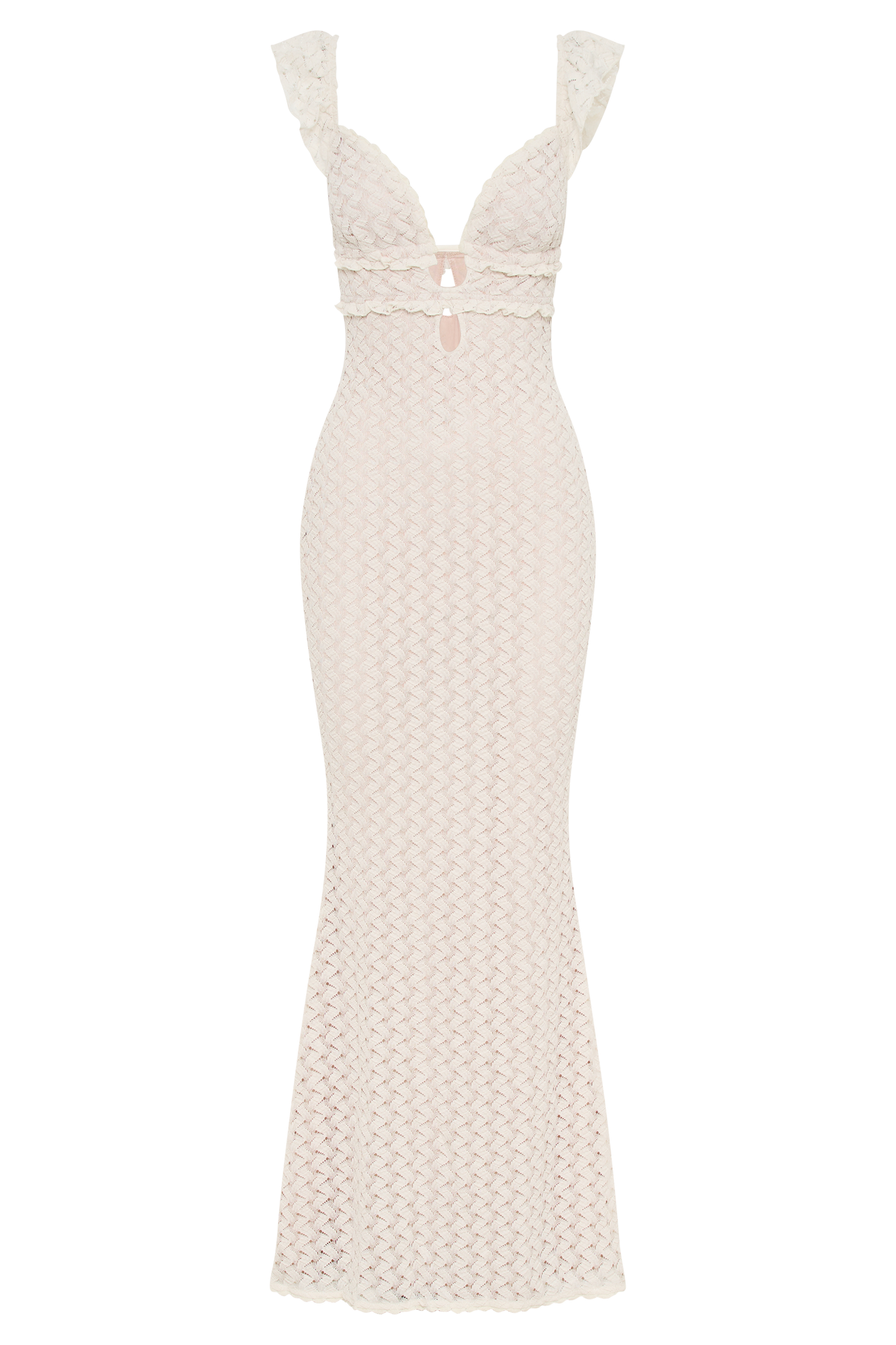 Ezra Lace Maxi Dress - Ivory